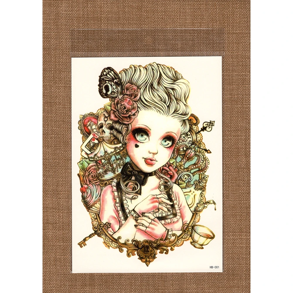 Переводятся с помощью воды поддельные татуировки Одноразовые Водонепроницаемый