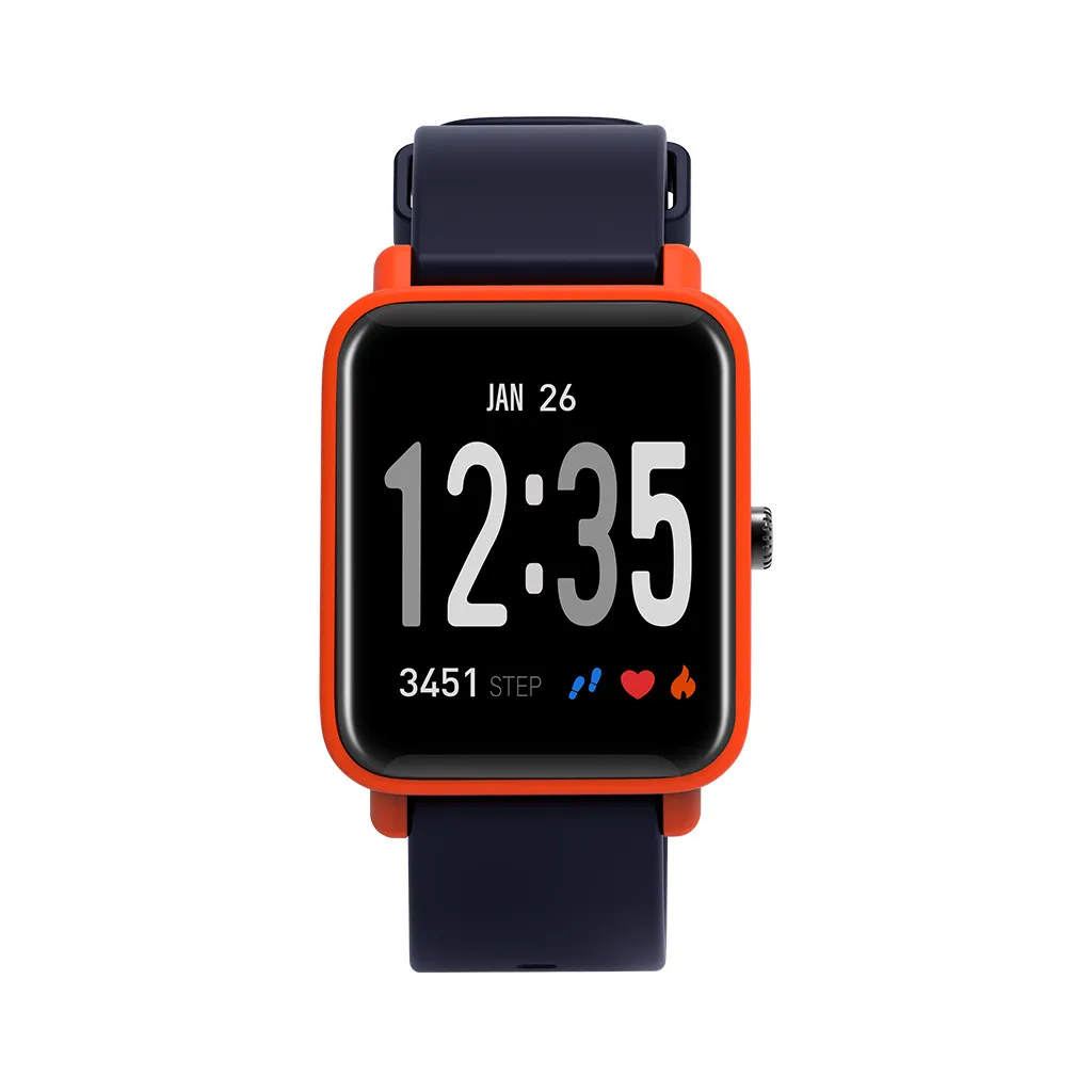 Orange Beautyss DO10 умный Браслет IP67 Поддержка секундомер часы amazfit bip трекер активности браслет пульсометр для iphone - Цвет: Orange