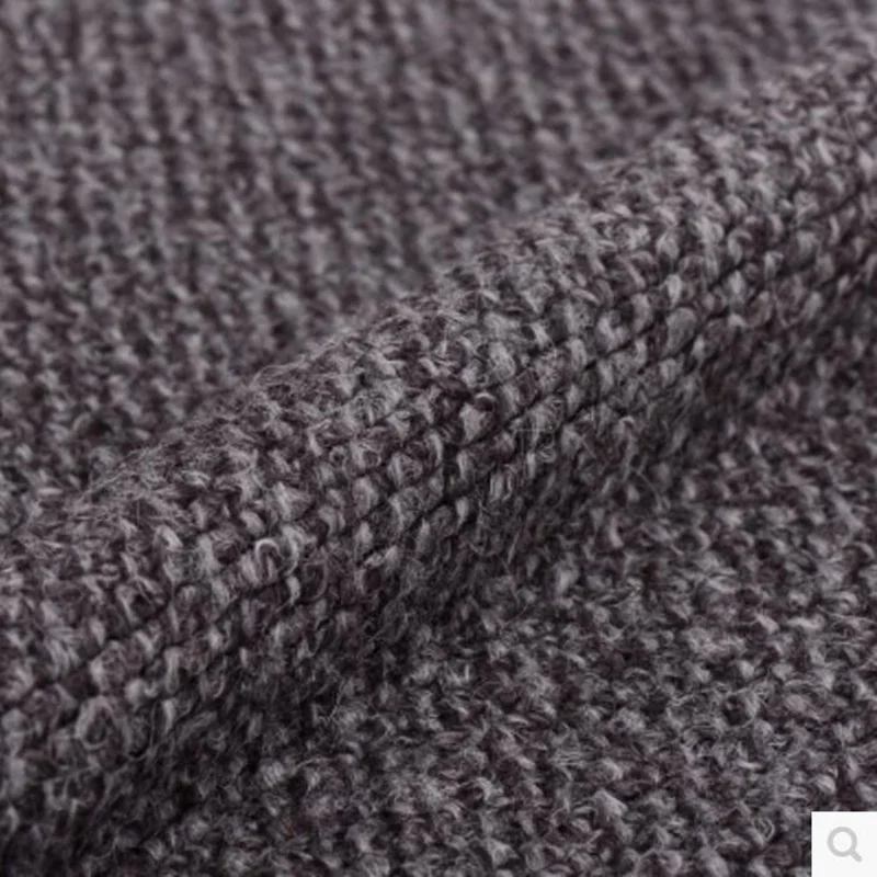 Серый вязаный круг шерсть утолщение большой Пушистый Осень и зима ткань 478