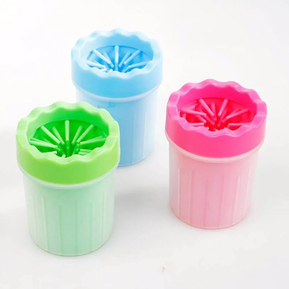 Чашка для мытья ног собаки силиконовый уход за когтями мягкая внутренняя шайба