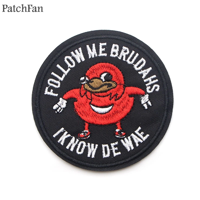 Patchfan Уганды суставы мем гладить на нашивки одежда para diy вышитые значки швейная