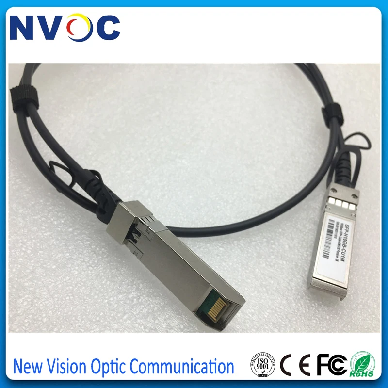 2 шт./лот бесплатная доставка 10 Гб SFP + DAC 1 м кабель 10GBASE CU пассивный прямой