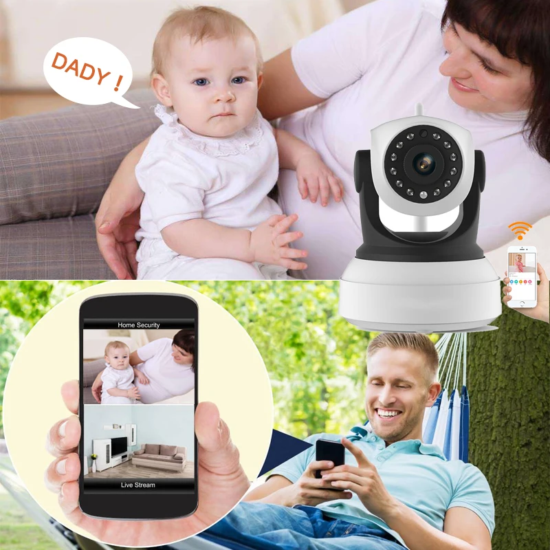 IMIEYE 720 P 1 0 мегапикселя Беспроводной IP Камера Wi-Fi Ip P2P Plug & Play Micro SD карты памяти