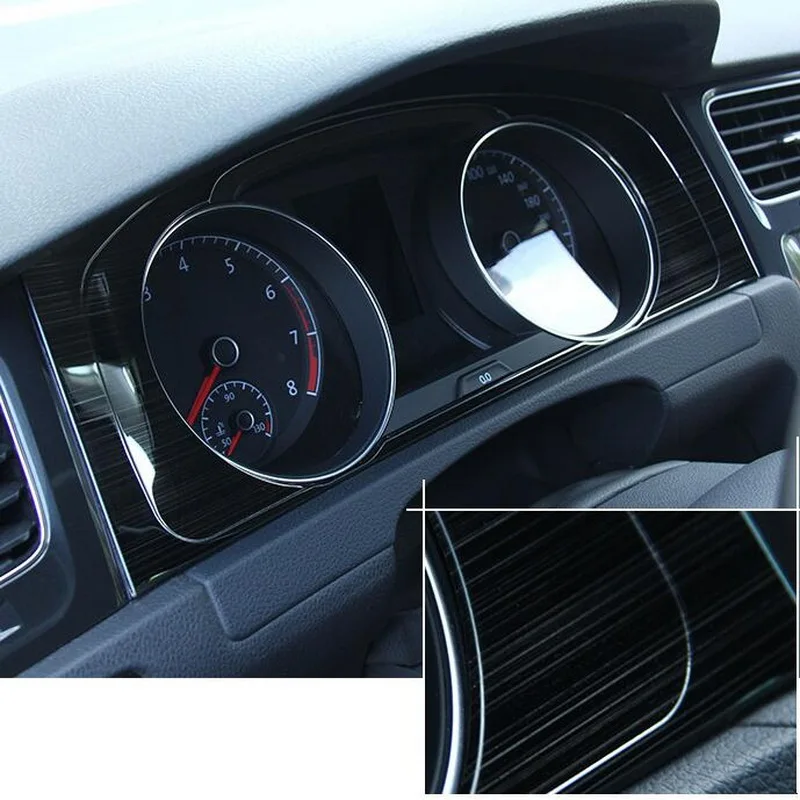 Tonlinker для Volkswagen GOLF 7 приборная панель положение крышка наклейки автомобиля Стайлинг 1 шт. нержавеющая сталь чехол наклейки