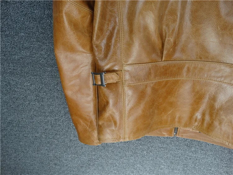 Брендовое классическое кожаное пальто horseskin, мужские куртки из натуральной кожи, модная мужская Тонкая японская куртка, качество