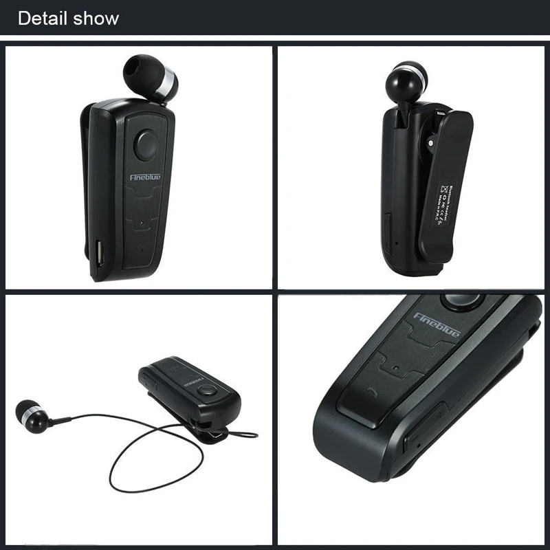 Беспроводная гарнитура Fineblue F910 100% оригинал Bluetooth V4.0 вибрирующее оповещение износ