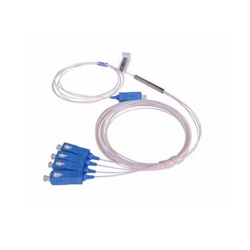 SC UPC PLC 1X4 Mini 0 9 мм волоконно оптический сплиттер с SC/UPC коннектором SM G EPON стальная
