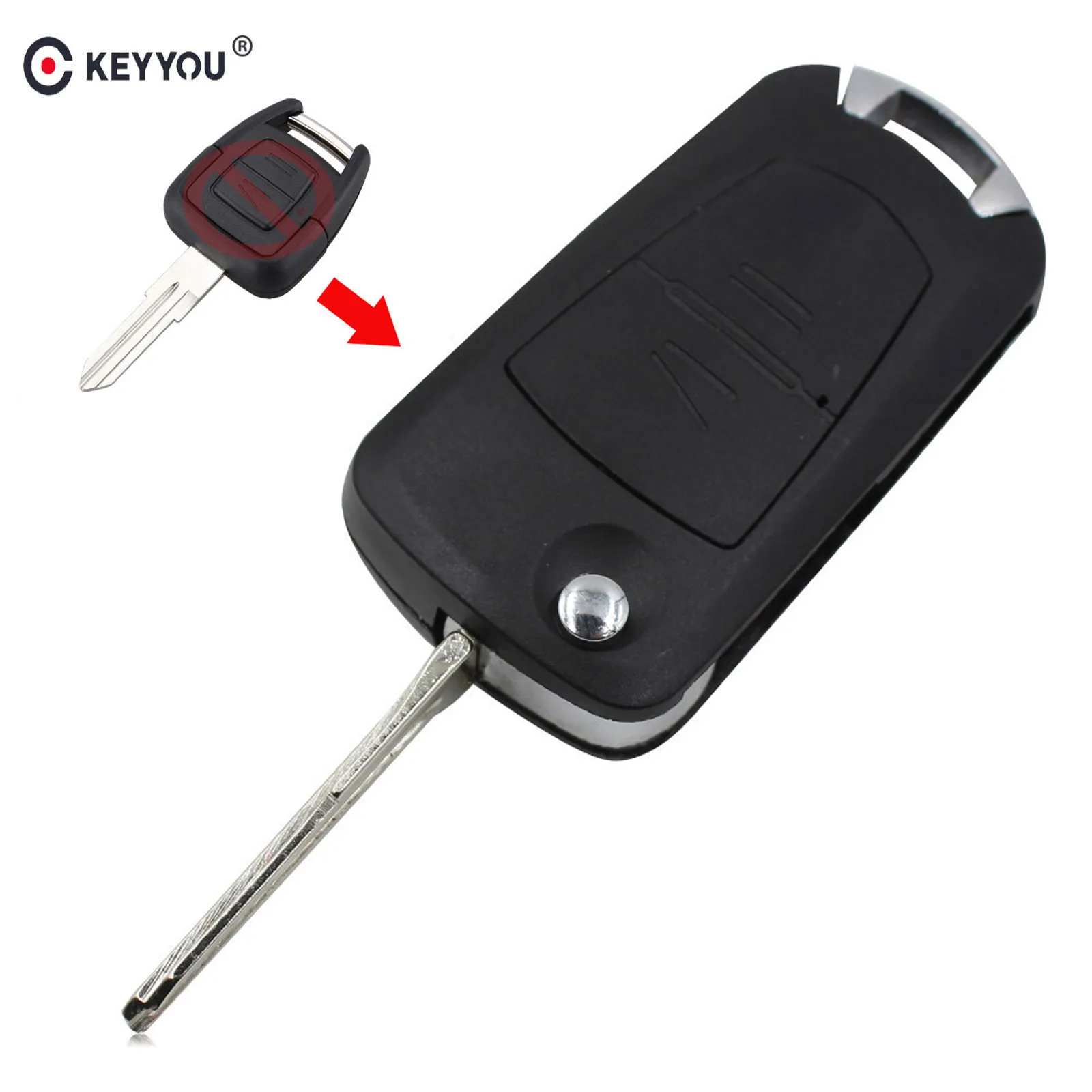 Запасной корпус KEYYOU модифицированный складной чехол брелок для ключей с двумя