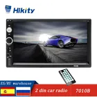 Автомагнитола Hikity, 2DIN, Bluetooth, 7010B, 7-дюймовый сенсорный HD-экран, мультимедийный проигрыватель 12 В, FM, стерео приемник, зеркальная связь, запись