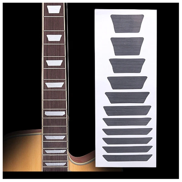 Fretboard Markers Inlay Sticker Decals for Guitar &amp Bass - Trapezoid | Спорт и развлечения