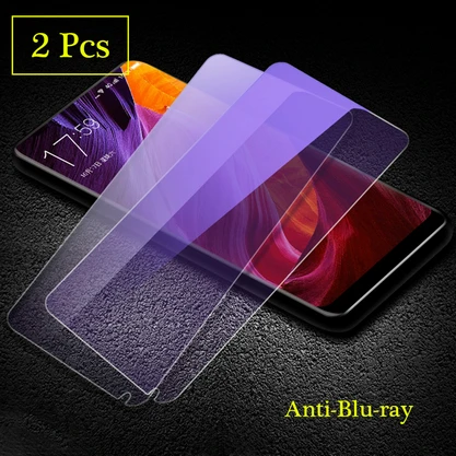 2 шт Стекло для Xiaomi mi Mix 2 2 S mi x2 протектор экрана HD прозрачное закаленное стекло для Xiao mi x2s mi x 2 s 9H защитная пленка - Цвет: 2pcs-Anti-blue light