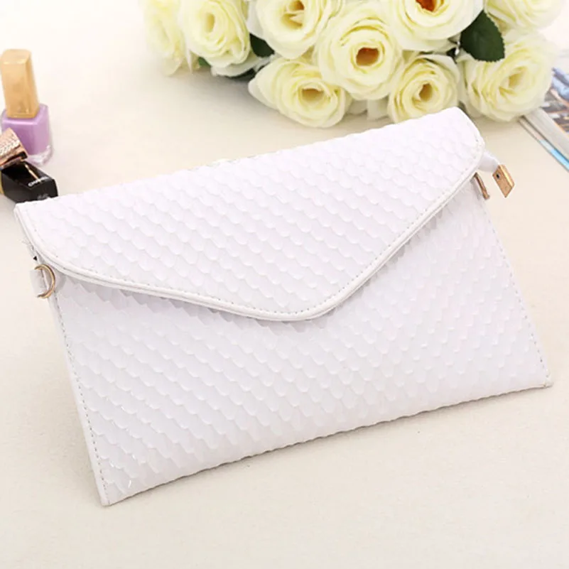 Клатч-конверт из искусственной кожи для женщин Дамская вечерняя сумочка простой