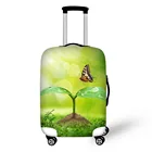 Защитный чехол для дорожного чемодана на колесиках 18-30 дюймов, эластичный чехол для багажника, пылезащитный чехол с молнией и прорастающим рисунком