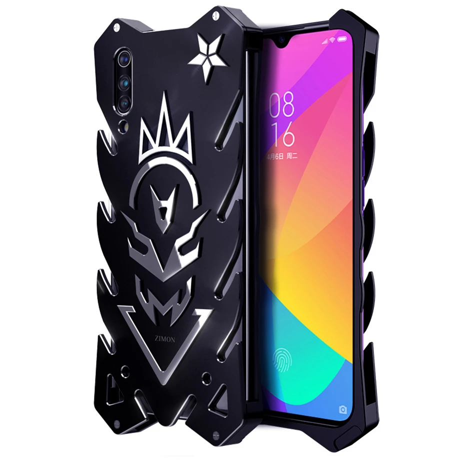 

Zimon For Xiaomi Mi Cc9 Case 6.39'' Luxury Top Aviation Aluminum Armor Back Cover For Xiaomi Cc9 Cc9e Pro Anti-shock Metal Case