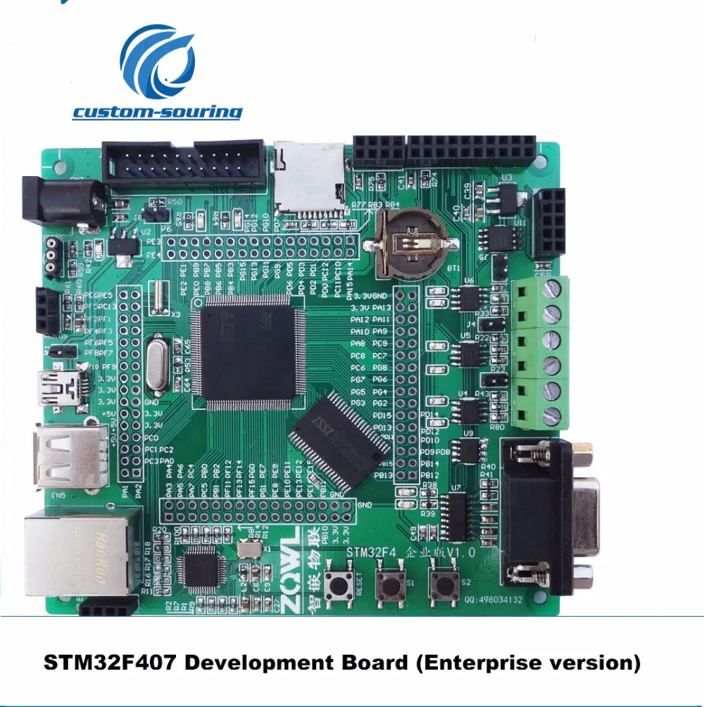 Бесплатная доставка макетная плата STM32F407 RAM 192KB 1MB 168MHZ sdio wifi/RC522/W5500|Интегральные