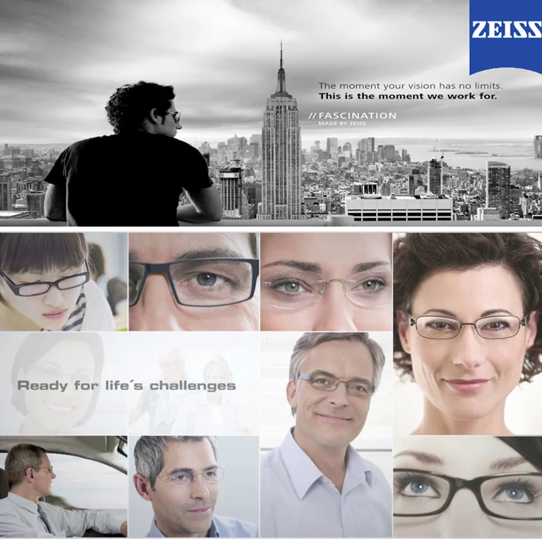 ZEISS FSV Perma прозрачными линзами 1,56 1,61 1,67 1,74 с высоким индексом прозрачные оптические линзы с диоптриями рецепту необходимо 2 предмета в комплекте,Очковые линзы при близорукости