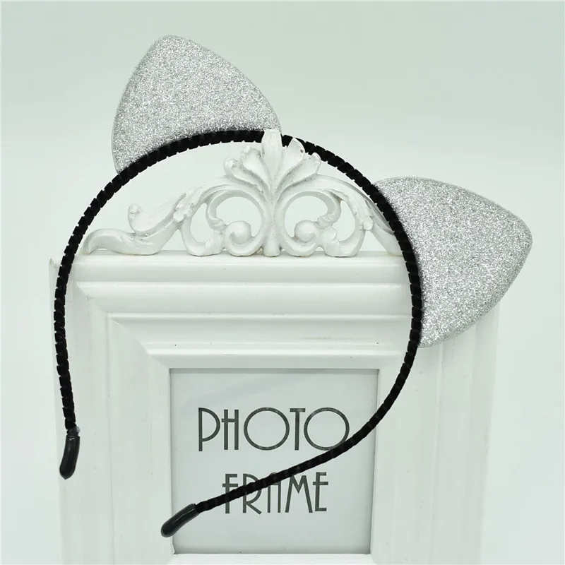 New cat ears girl headband scrub cute kid headdress for girls gift hair accessories | Детская одежда и обувь