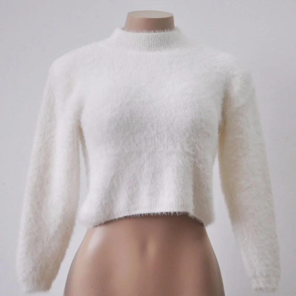 Starlist Женские Длинные рукава живот-обнажая водолазка с коротким эластичный