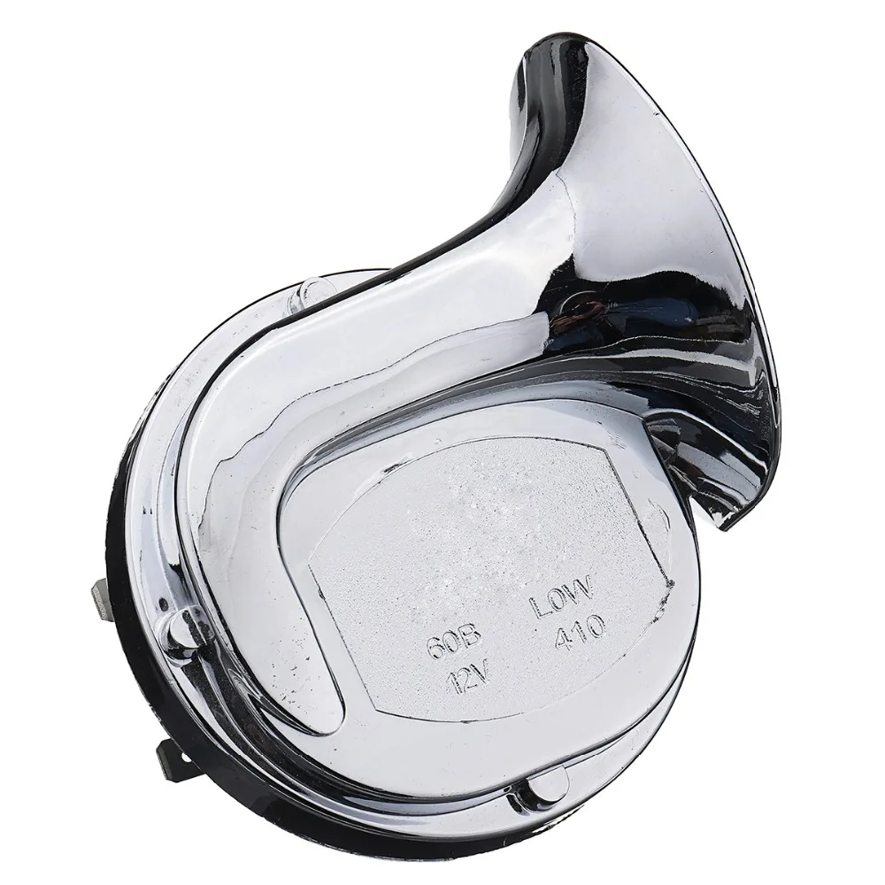 Пара новых Design12V 110dB Универсальный громкий звук воздуха Улитка хром двойной рог для автомобиля Ван мотоцикл