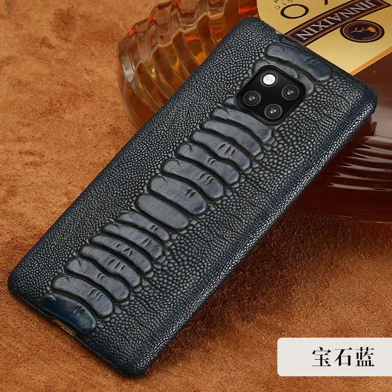 blue Роскошный кожаный чехол для телефона huawei mate 20 pro mate 30 P30 PRO Lite P20 Y9 P SMART Cover для Honor 20 Pro 10 8X 9x 10i - Цвет: blue