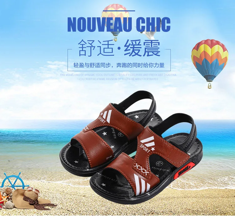 New Big Boys Flat Beach Sandals Kids Summer Shoes fashion Children shoes Non- Slip Shoes Boys Student Sport Shoes