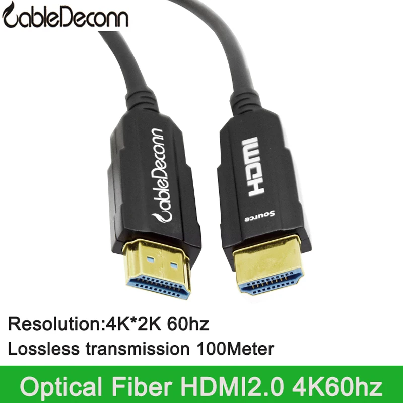 AOC активный оптический кабель HDMI 2 0 4K60hz без потерь для ноутбука PS4 HD TV BOX Porjector 10m 15m