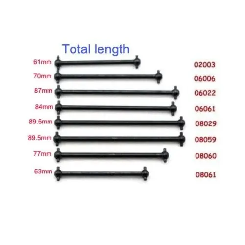 2 шт. HSP 02003 (61 мм) DogBone RC Запасные части для 1/10 R/C модели автомобиля с дистанционным