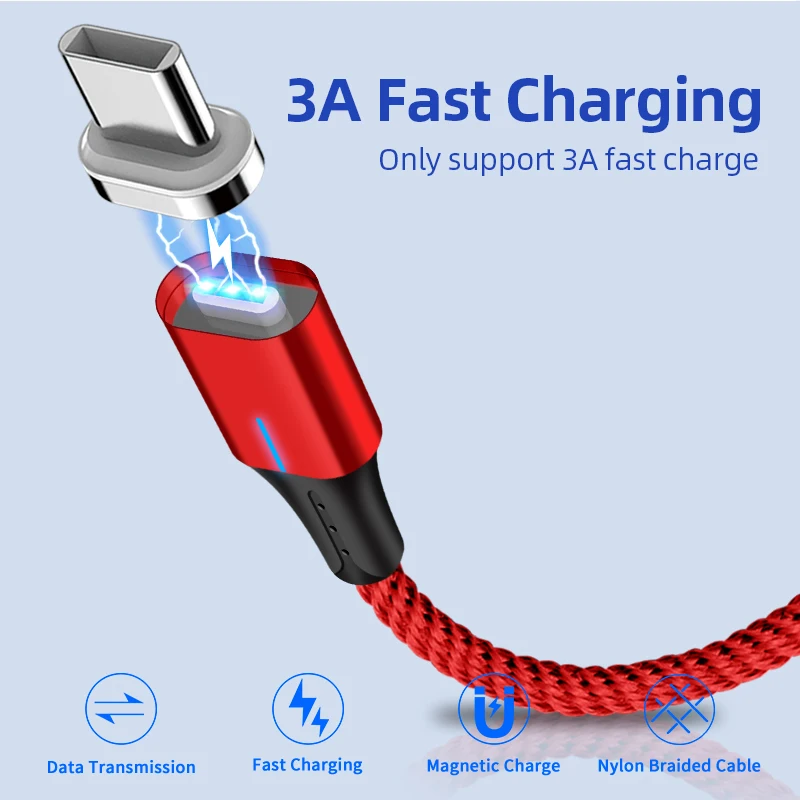 Магнитный кабель Micro usb type C адаптер для быстрой зарядки телефона Microusb магнитное