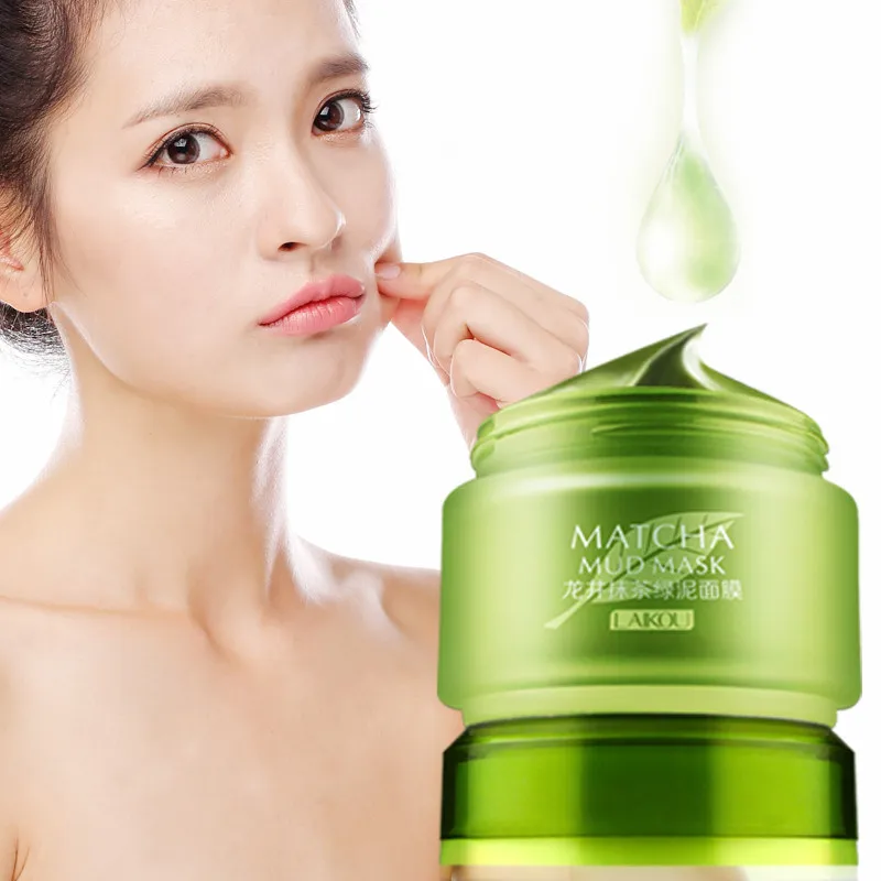 LAIKOU Matcha грязевая маска 85 г увлажняющий контроль жирности зеленый цвет крем для
