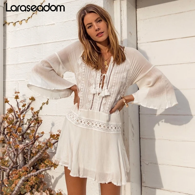 2019 сексуальный пляжный купальный костюм белый кружевной купальник с кисточками