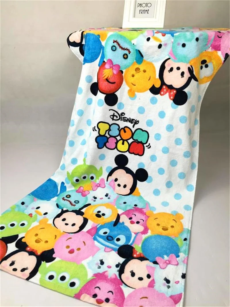 Disney милое детское хлопковое пляжное полотенце мягкое Впитывающее Воду дышащее