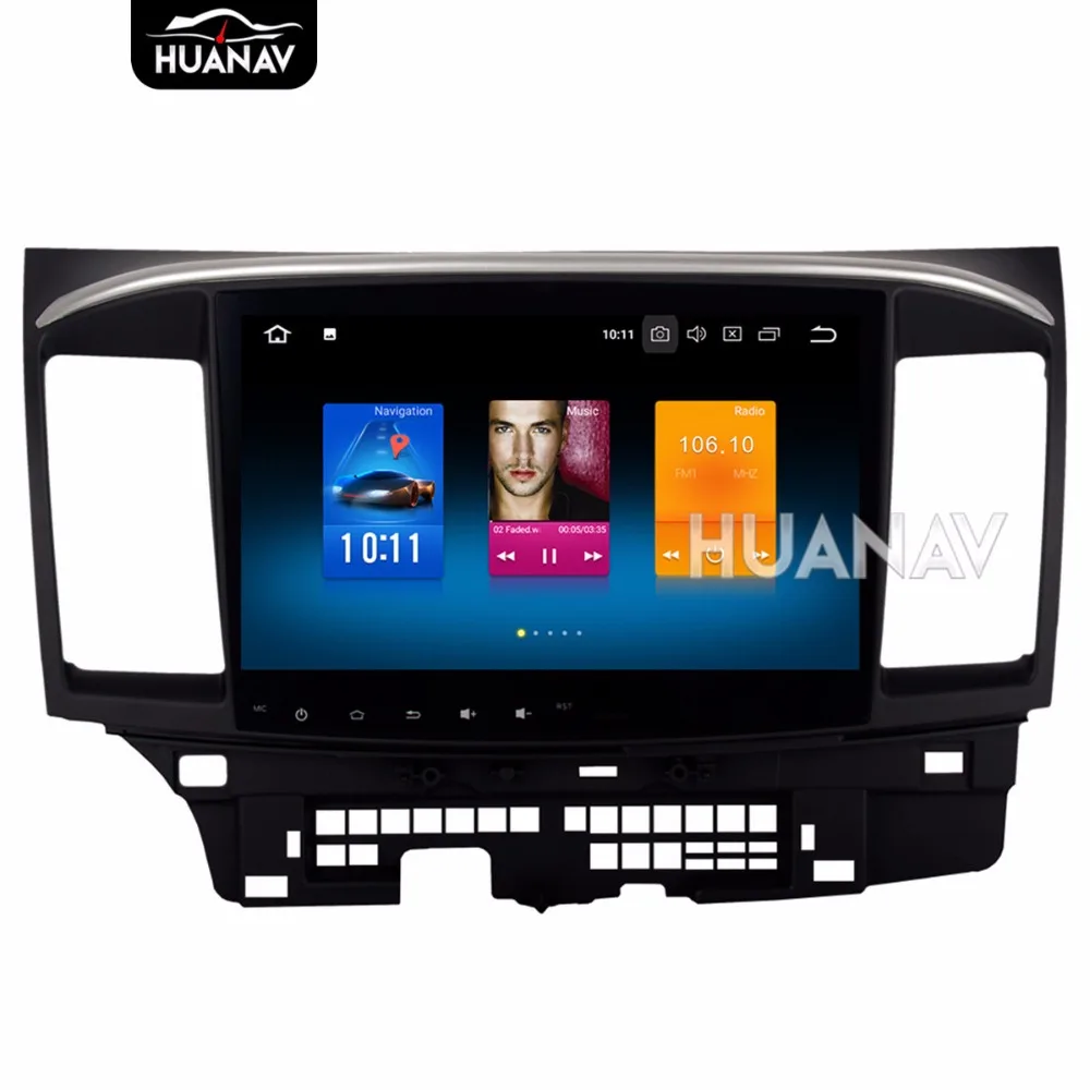 Автомобильный DVD плеер GPS навигация для Mitsubishi Lancer 2007 2015 10 2 &quotбольшой экран Android8.0
