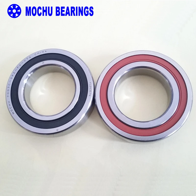1 пара MOCHU 7007 7007C 2RZ P4 DT A 35x62x14 35x62x28 герметичные Угловые контактные подшипники