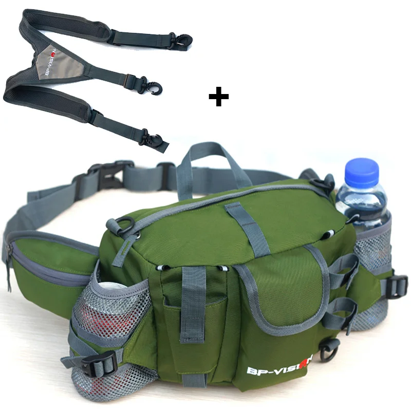 Shoulder Army green Открытый Туризм Велоспорт Поясная Сумка удобная сумка с бутылкой многофункциональные спортивные Наплечные сумки камуфляж путешествия водонепроницаемый - Цвет: Shoulder Army green