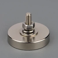 magnet 2 шт. 88 кг магнит сильный неодимовый магнит сила сильный фиксированный магнитный материал база с 1/4 ''-20 Мужской резьбовой шпилькой - Цвет: magnet