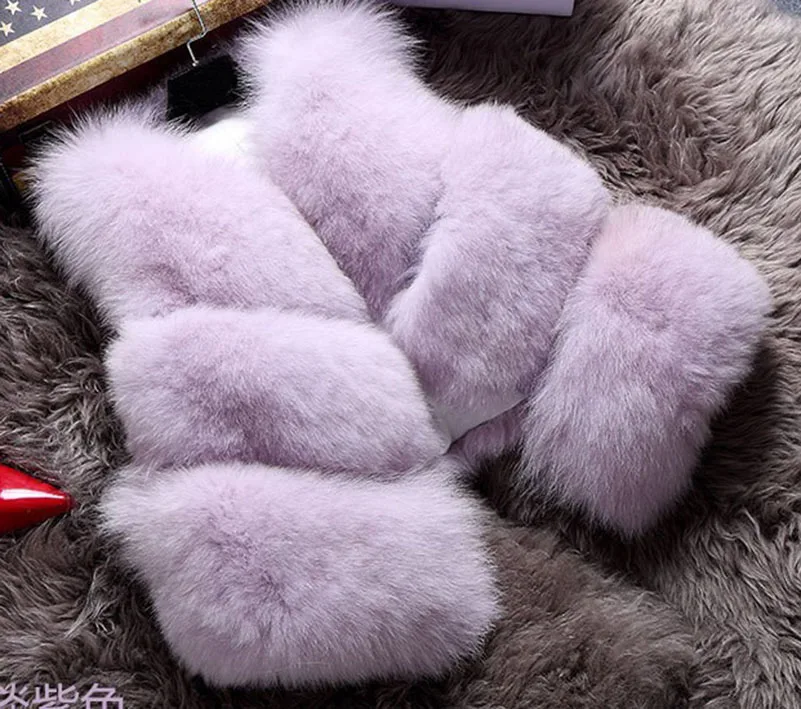 Модный жилет из искусственного меха зимний женский теплая плотная куртка с