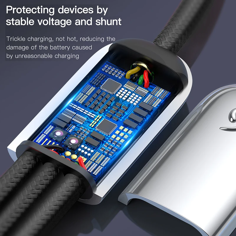 Baseus 3.5A 3 в 1 USB кабель для iPhone Xs Max Xr X Быстрая зарядка usb type C type-c кабель Micro USB кабель мобильного телефона зарядное устройство