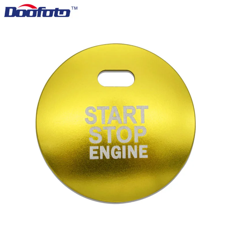 Button Cover Gold Doofoto автомобильный стартовый стоп-кольцо для Mazda 3 BM BN 6 GJ1 GL CX4 CX3 BN M6 Axela CX-4 CX-5 CX5 Atenza интерьерный декоративный чехол для автомобиля - Название цвета: Button Cover Gold