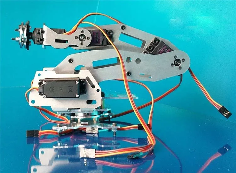 Металл 6 dof рука робота Роботизированная Abb промышленная модель шестиосевой мехаматический манипулятор Diy игрушка с компьютерным управлением