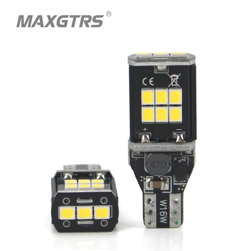 MAXGTRS новая чрезвычайно яркая высокая мощность Canbus SMD2835 912 921 T15 W16W автомобильная