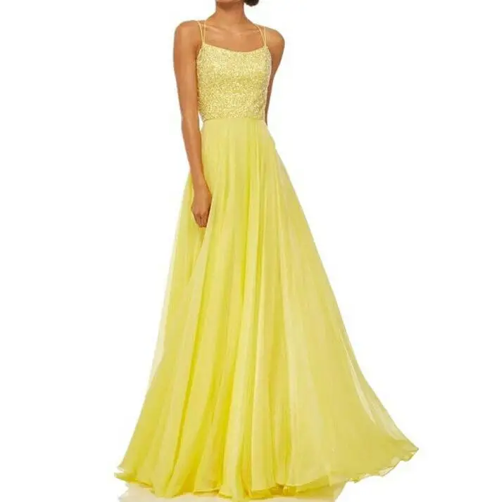 Женское платье без рукавов длинное с круглым вырезом и кристаллами 2019|Женские