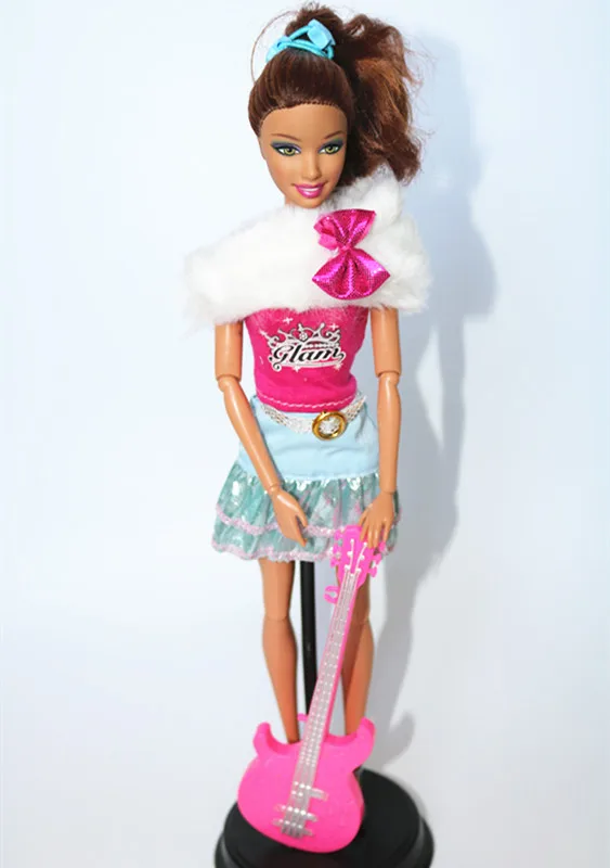 Высококачественные вечерние аксессуары для кукол Одежда Розовая и фиолетовая