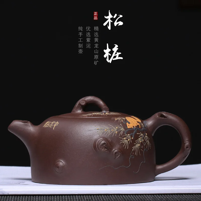 

ore purple clay pot of loose pile all hand take goods wholesale custom zhi-gang cao a generation of the teapot