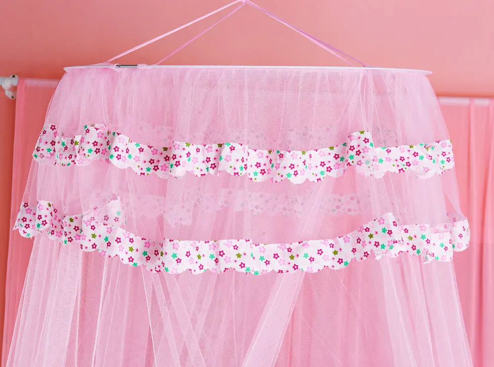 Элегантная круглая подвесная купольная москитная сетка принцесса насекомое