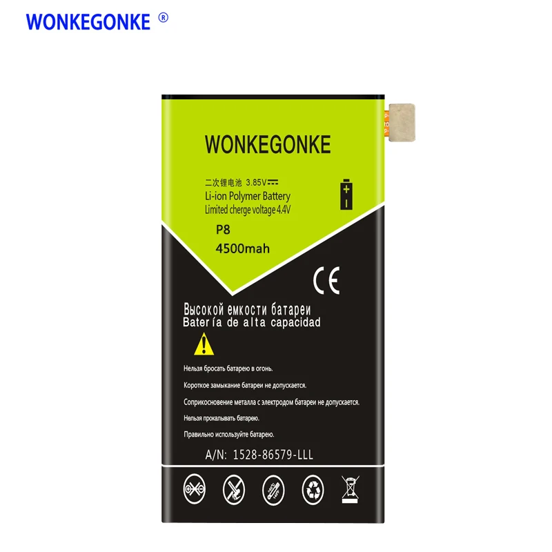 WONKEGONKE 4800 мА/ч, HB3447A9EBW для Huawei Ascend P8 GRA-L09 GRA-UL00 GRA-UL10 Батарея