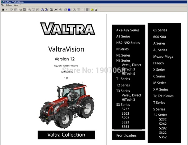 Valtra Vision Lexcom spare parts catalog 2013 | Diagnostic Tools