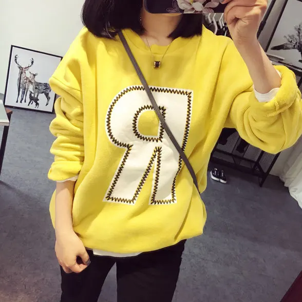 Зимние бархатные одинаковые комплекты для семьи футболки Одежда с буквой R мам и