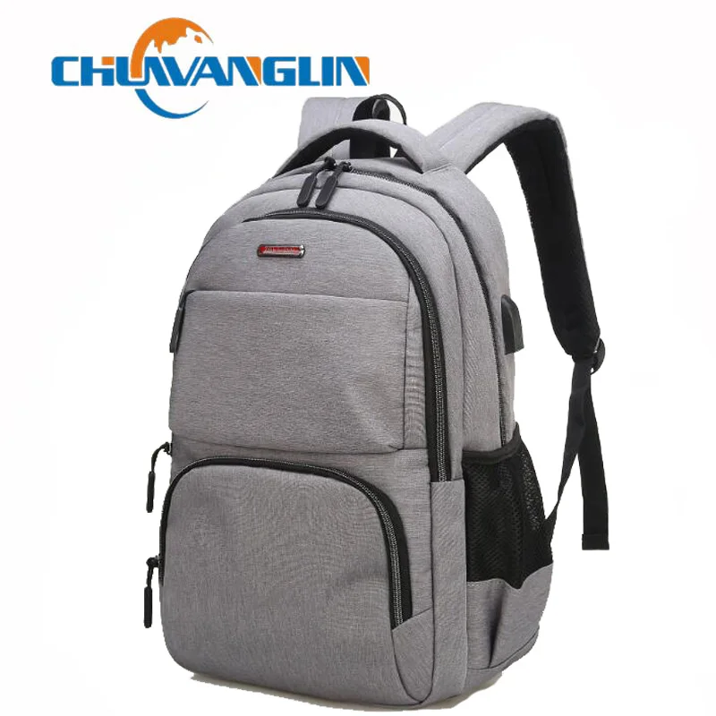 

Chuwanglin Large capacity backpack men 16 inch Business laptop backpack USB Charging male backpacks travel bags mochila Y8523
