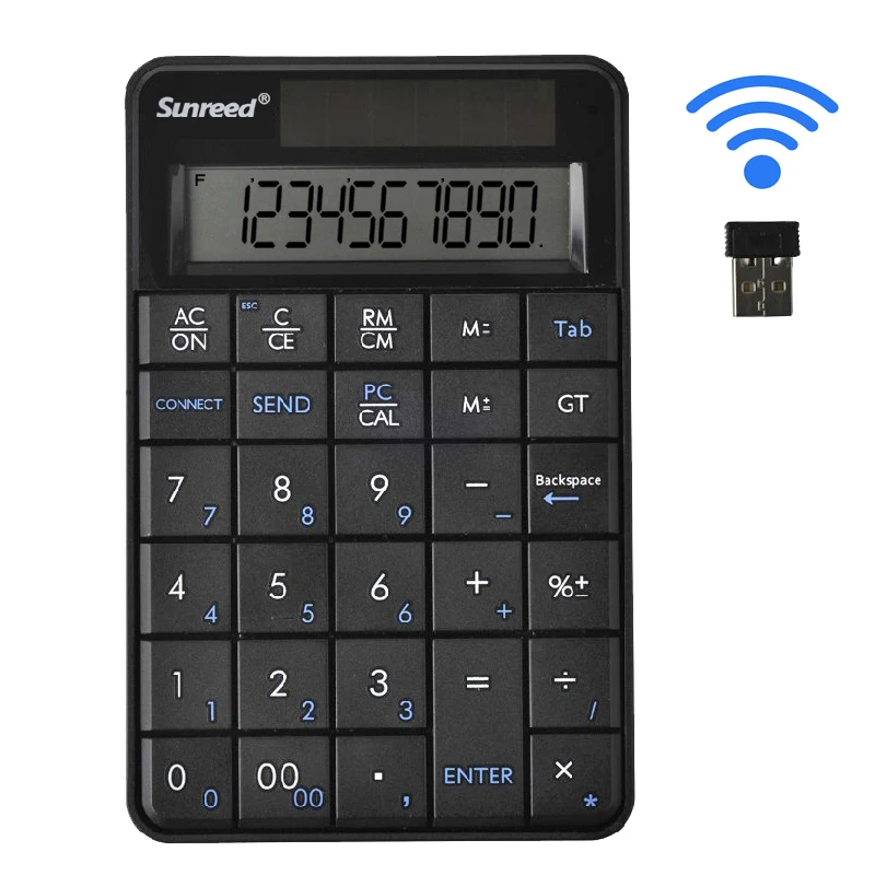 2in 1 USB Numeric Keypad with Calculater Wireless Receiver Tablet Hub mini keyboard for Microsoft Mac | Компьютеры и офис