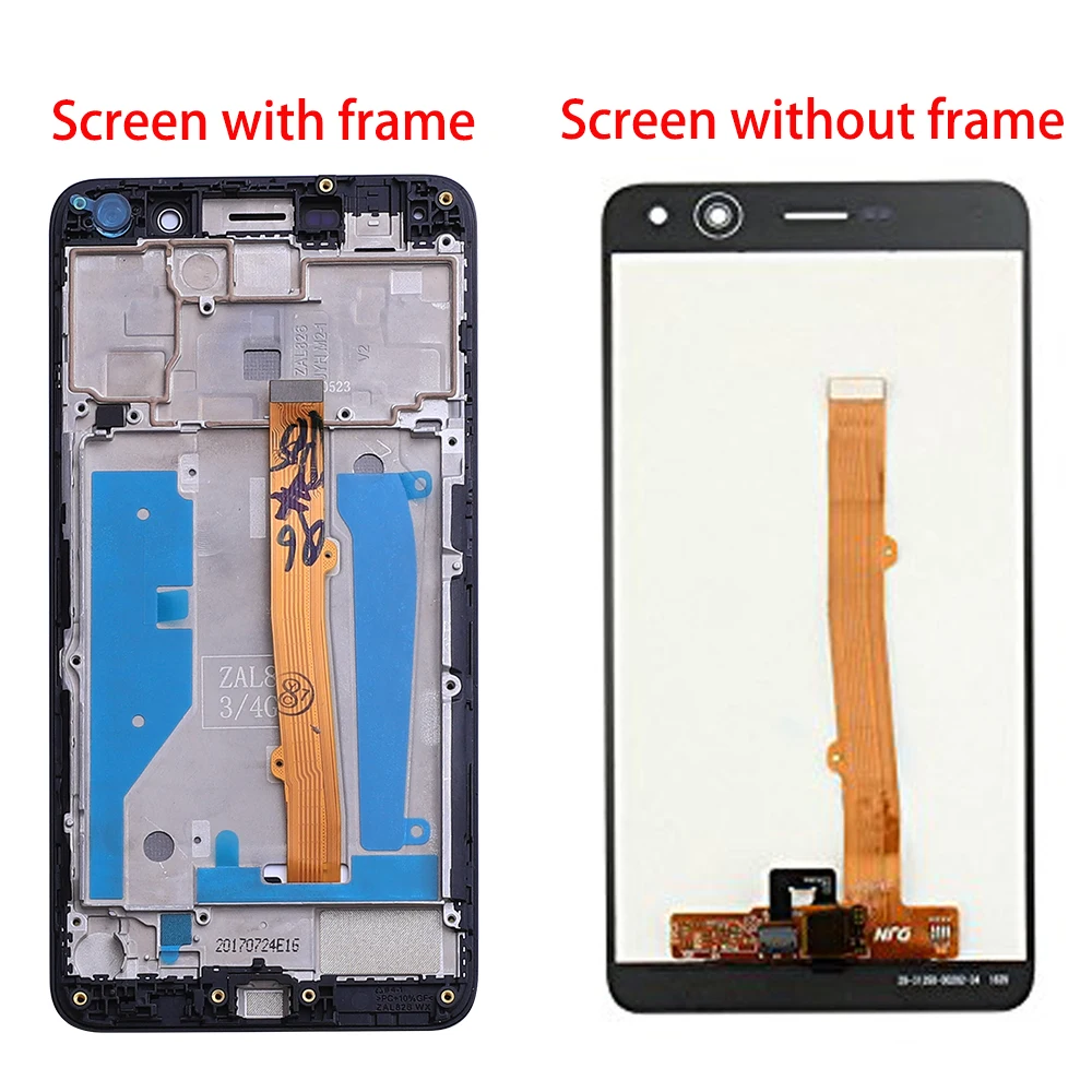 ЖК дисплей и дигитайзер сенсорного экрана в сборе с рамкой для Huawei Nova Young 4G LTE / Y6 2017